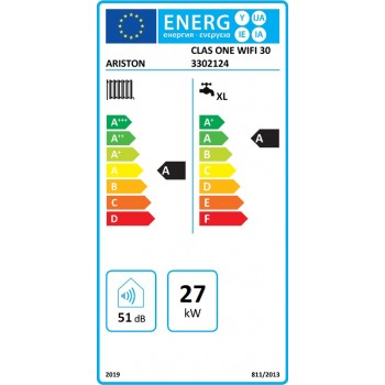 Επίτοιχος Λέβητας Φυσικού Αερίου Ariston Clas One WIFI 30