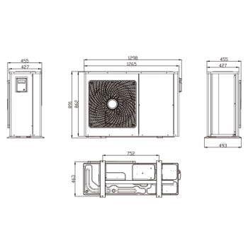 Bramus BR32P1V7SC Αντλία Θερμότητας Monobloc 7.1kW (Μονοφασική) με R32