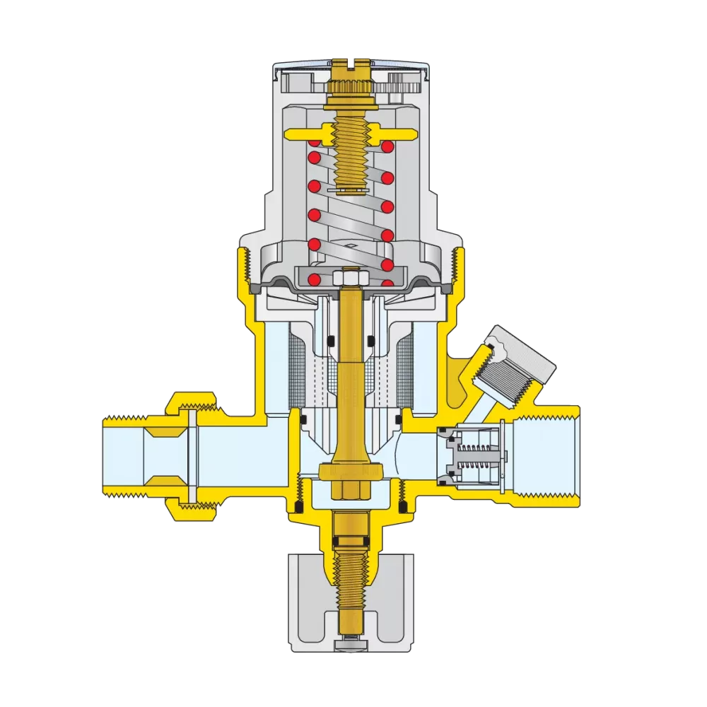 Αυτόματος Πλήρωσης Caleffi 553540 Προ-ρυθμιζόμενος με Φίλτρο και Διακόπτη