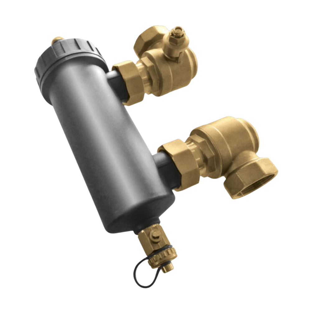 Μαγνητικό φίλτρο προστασίας βαρέως τύπου HeatMax mega με μαγνήτη 20.000 Gauss για αντλίες θερμότητας και λέβητες.