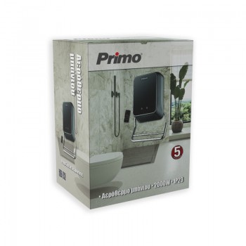 Primo PRBH-81122: Αερόθερμο Μπάνιου Τοίχου 2000W, Μαύρο | RESP-810122