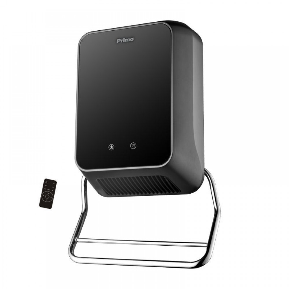 Αερόθερμο Μπάνιου Τοίχου Primo PRBH-81122 2000W Μαύρο, με IP23, Τηλεχειριστήριο, RESP-810122