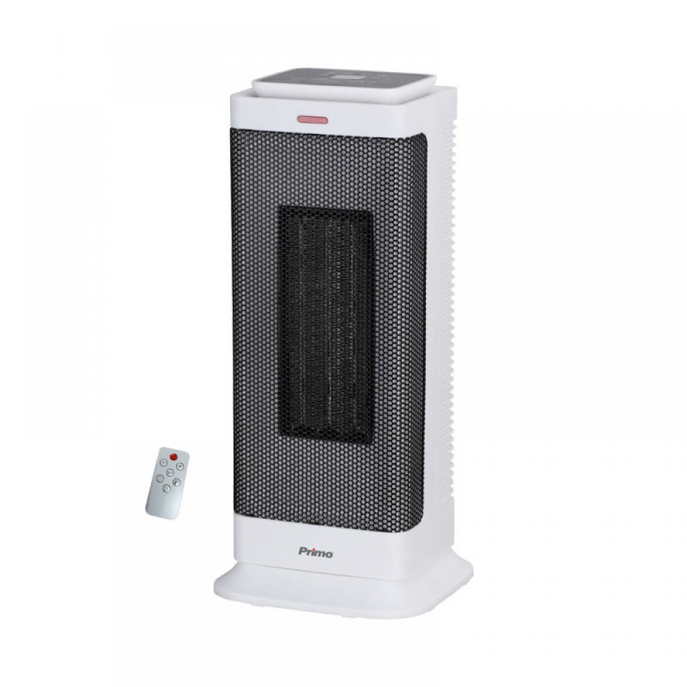 Κεραμικό Αερόθερμο Δαπέδου Primo PRCH-81105 2000W Λευκό, με 70° Περιστροφή, RESP-810105
