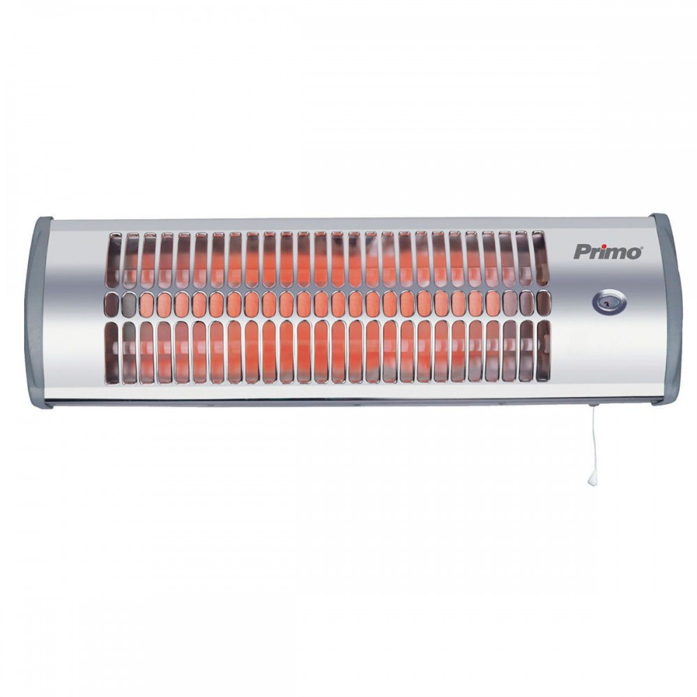 Επιτοίχια Σόμπα Χαλαζία Primo PRQH-81049 1500W, με Κορδόνι Έλξης, 3 Στοιχεία, RESP-810049