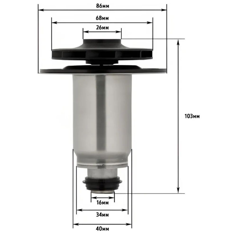 Ρότορας Κυκλοφορητή | Duca WR15-6 | Universal για Κυκλοφορητές Wilo, RESP-5010005