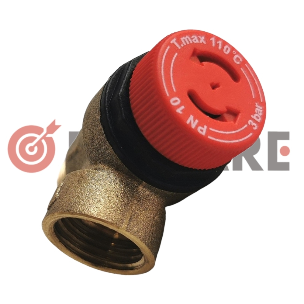 Βαλβίδα Ασφαλείας | 3 Bar | 1/2'' - 1/2'' | Baxi, Unical, Biasi, Ferroli, Chappe, RESP-5012001