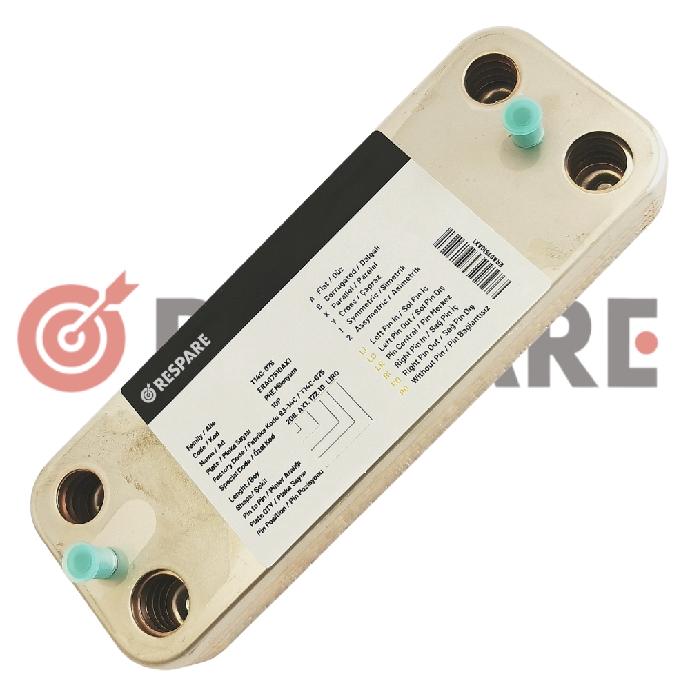 Πλακοειδής Εναλλάκτης ΖΝΧ | 10 Πλάκες | Saunier Duval, RESP-5021004