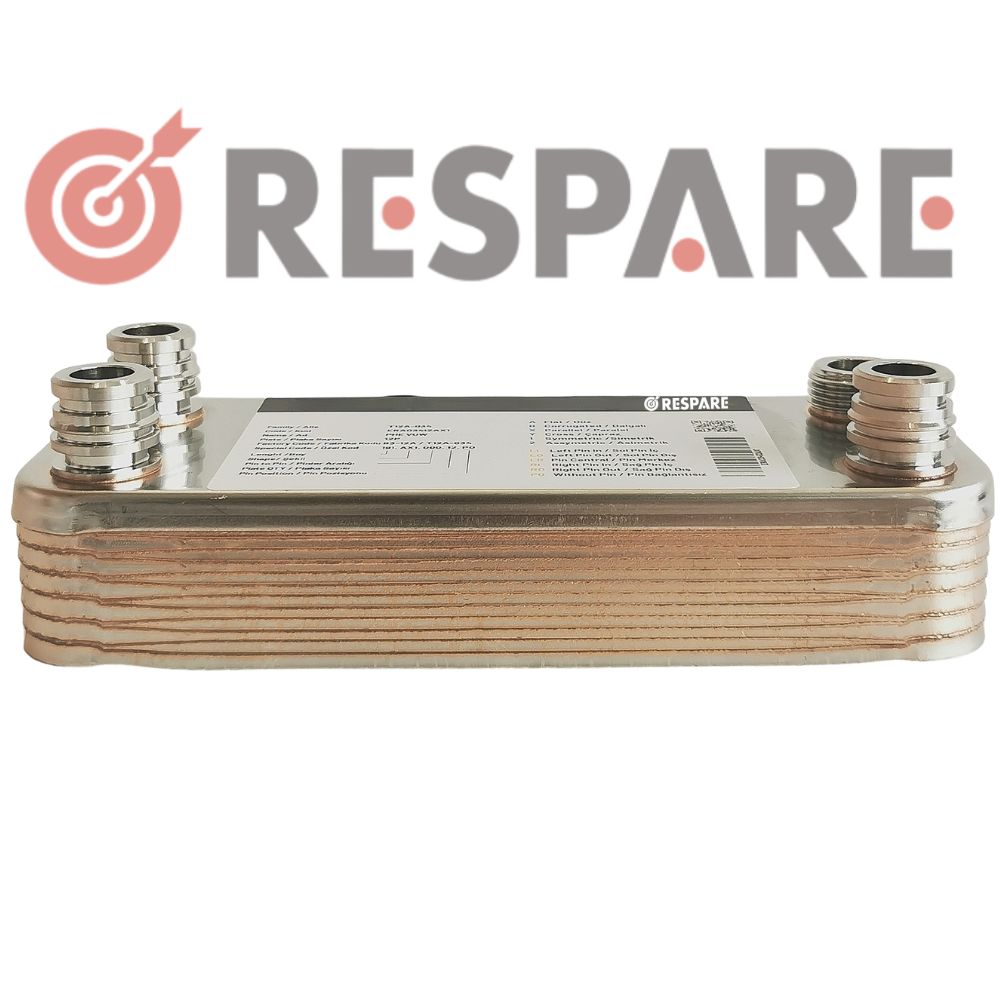 Πλακοειδής Εναλλάκτης ΖΝΧ | 12 Πλάκες | Συμβατός με λέβητες Vaillant, RESP-5021009