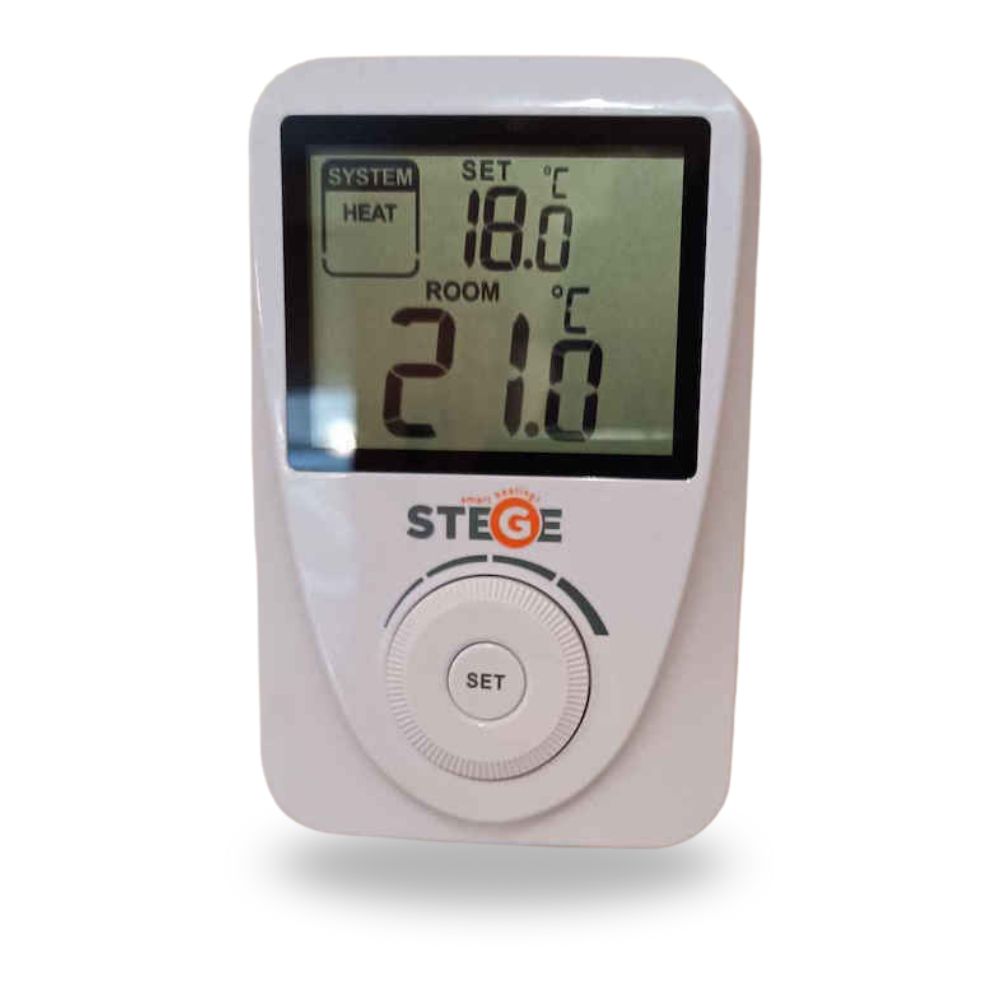 Stege SG100 VER Κάθετος Ψηφιακός Θερμοστάτης με Φωτιζόμενη Οθόνη