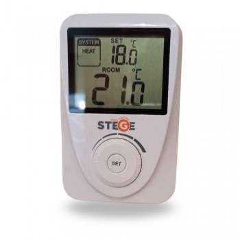 Stege SG100 VER Κάθετος Ψηφιακός Θερμοστάτης Χώρου με Ροδέλα
