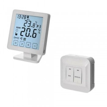 Stege SG301 Smart Wi-Fi & Ασύρματος Θερμοστάτης Χώρου Touch Screen