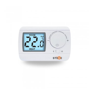 Stege SG50 Compact Ψηφιακός Θερμοστάτης Χώρου με Περιστροφικό Διακόπτη