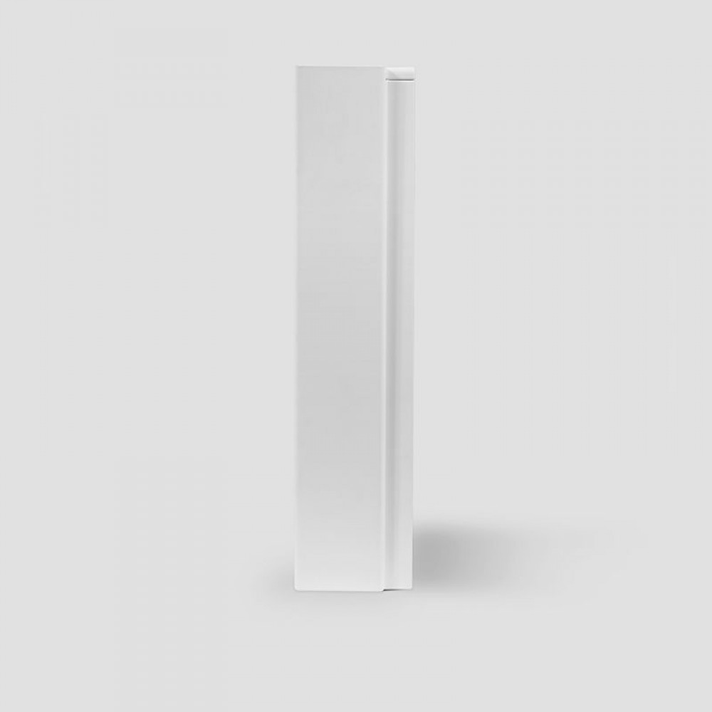 Λεπτό Fan Coil δαπέδου Ventilclima ROMEO Mod. 1, πάχους 127mm σε λευκό χρώμα.