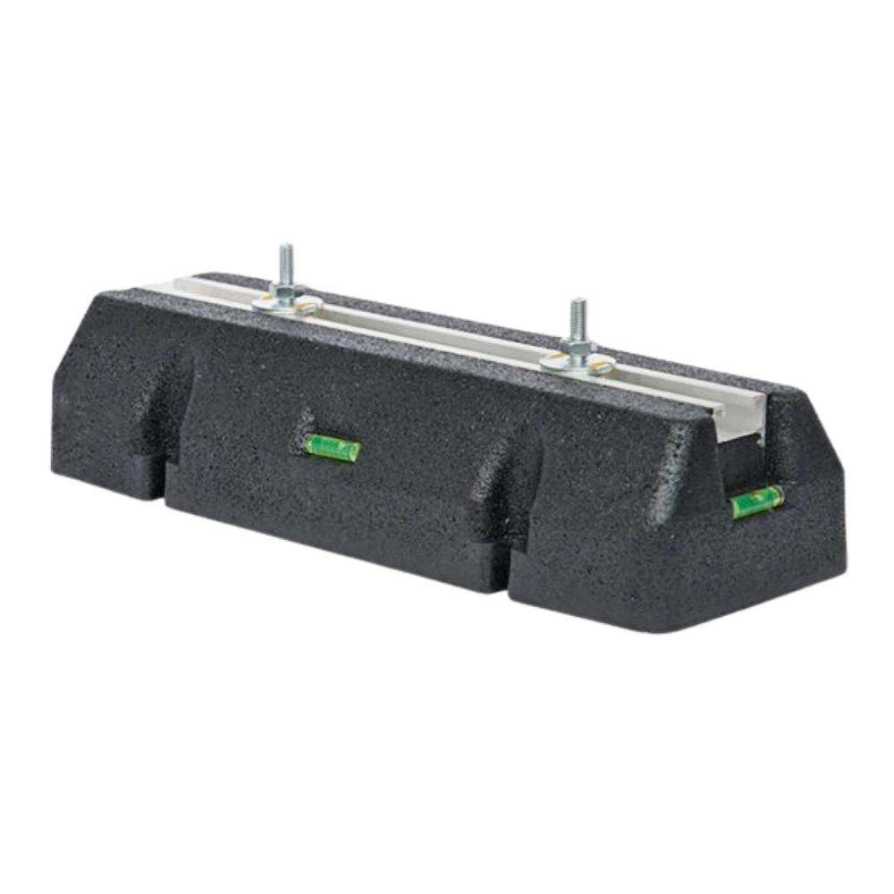 Σετ αντικραδασμικών βάσεων δαπέδου από καουτσούκ της HeatMax για εξωτερικές μονάδες αντλιών θερμότητας και κλιματισμού.